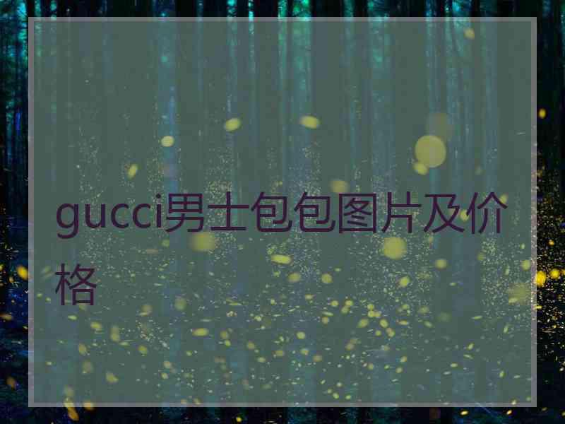 gucci男士包包图片及价格