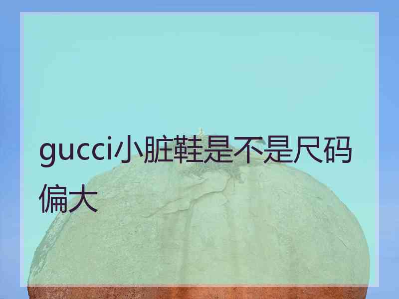 gucci小脏鞋是不是尺码偏大