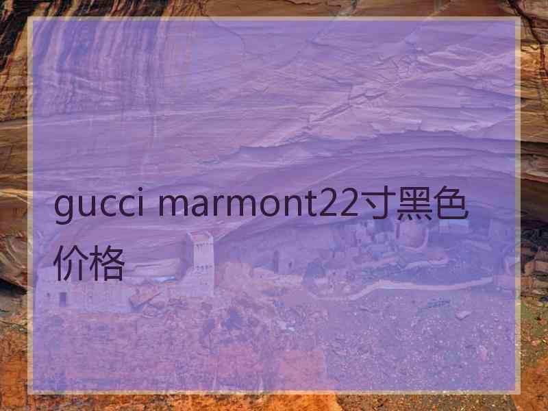 gucci marmont22寸黑色价格