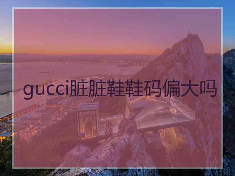 gucci脏脏鞋鞋码偏大吗