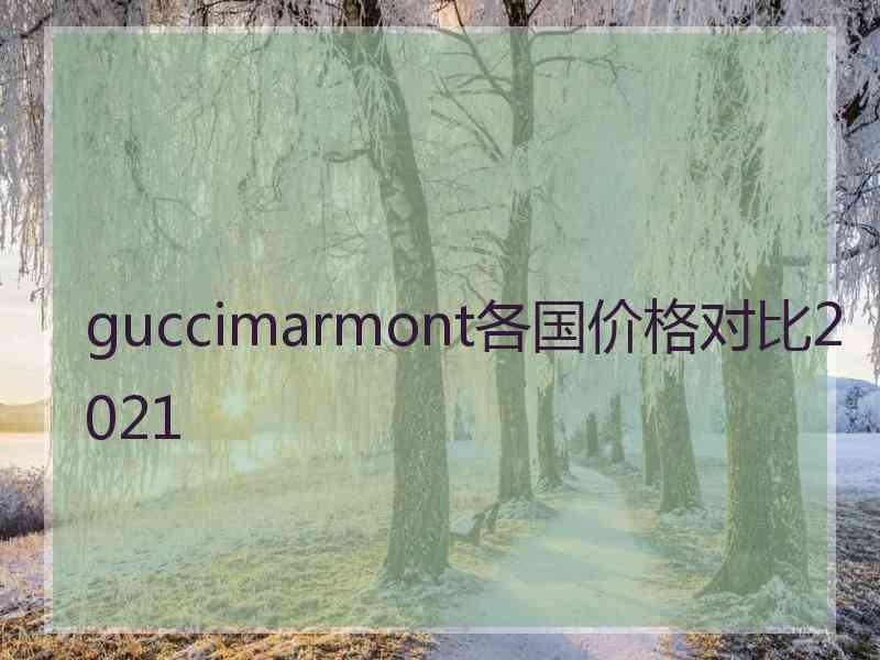 guccimarmont各国价格对比2021