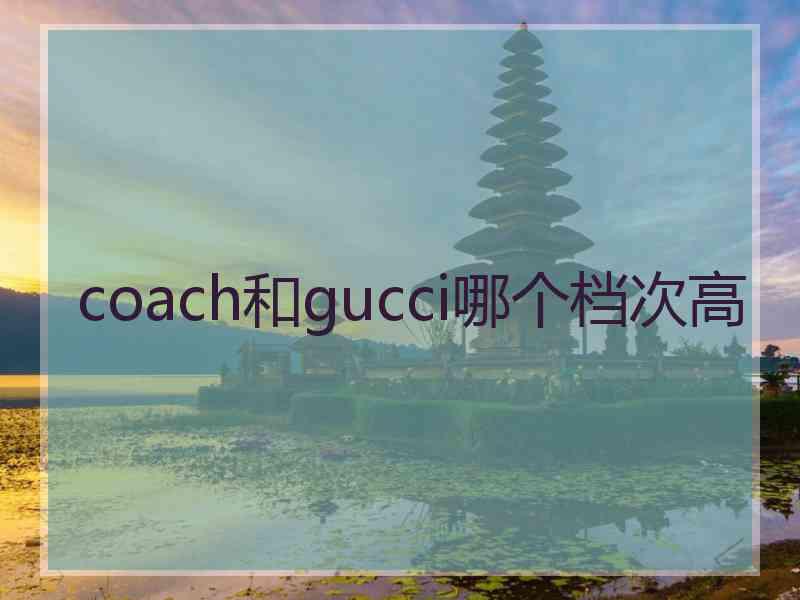 coach和gucci哪个档次高