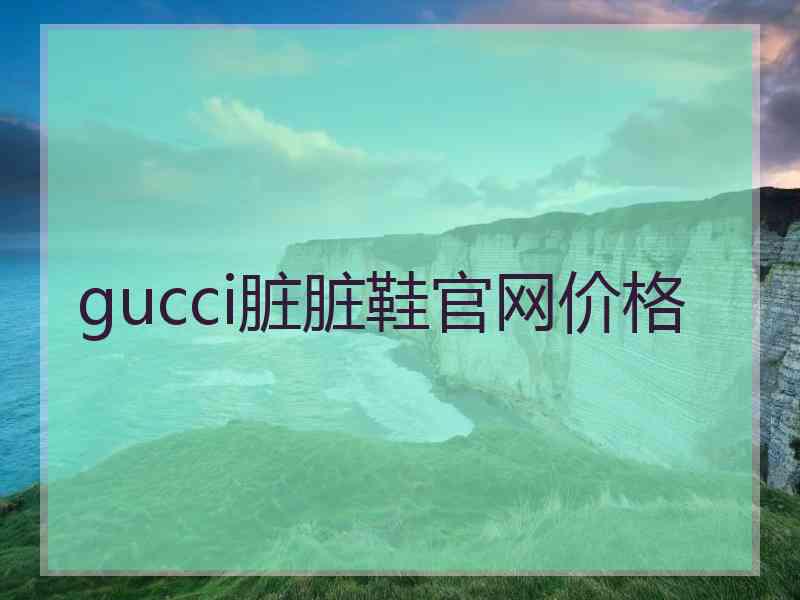 gucci脏脏鞋官网价格