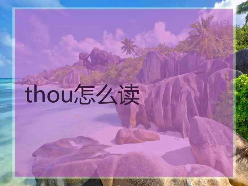 thou怎么读