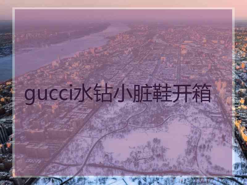 gucci水钻小脏鞋开箱