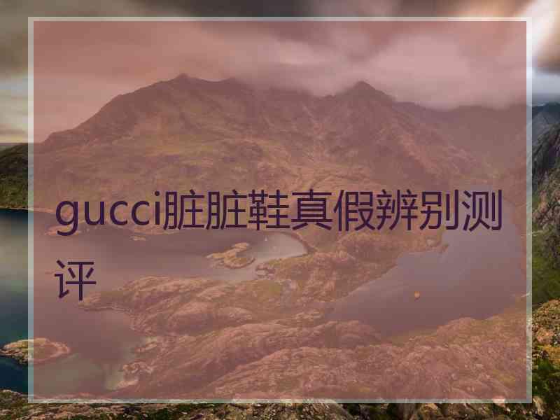 gucci脏脏鞋真假辨别测评