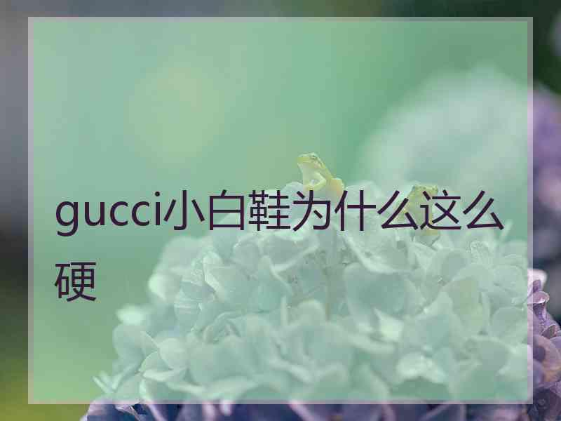 gucci小白鞋为什么这么硬