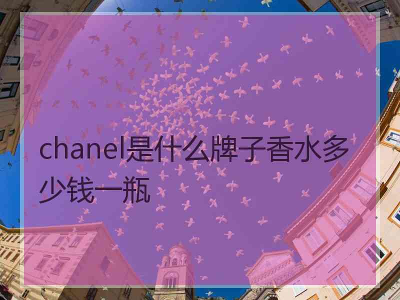 chanel是什么牌子香水多少钱一瓶