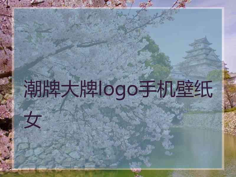 潮牌大牌logo手机壁纸女