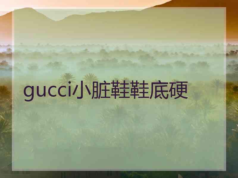 gucci小脏鞋鞋底硬