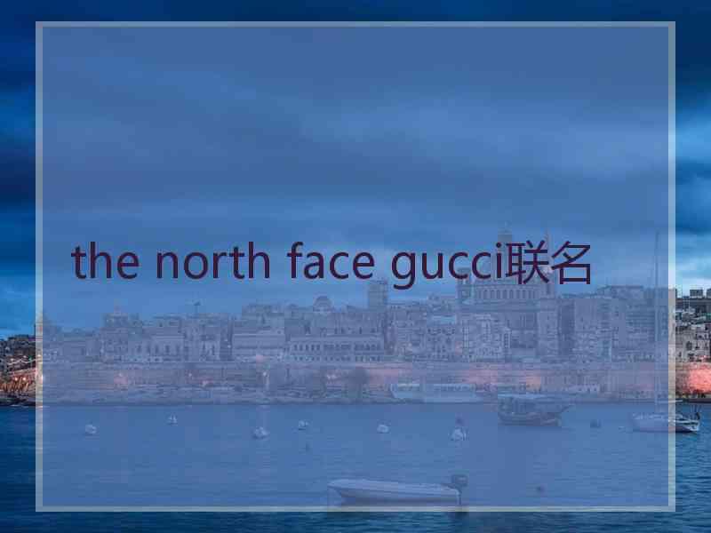 the north face gucci联名