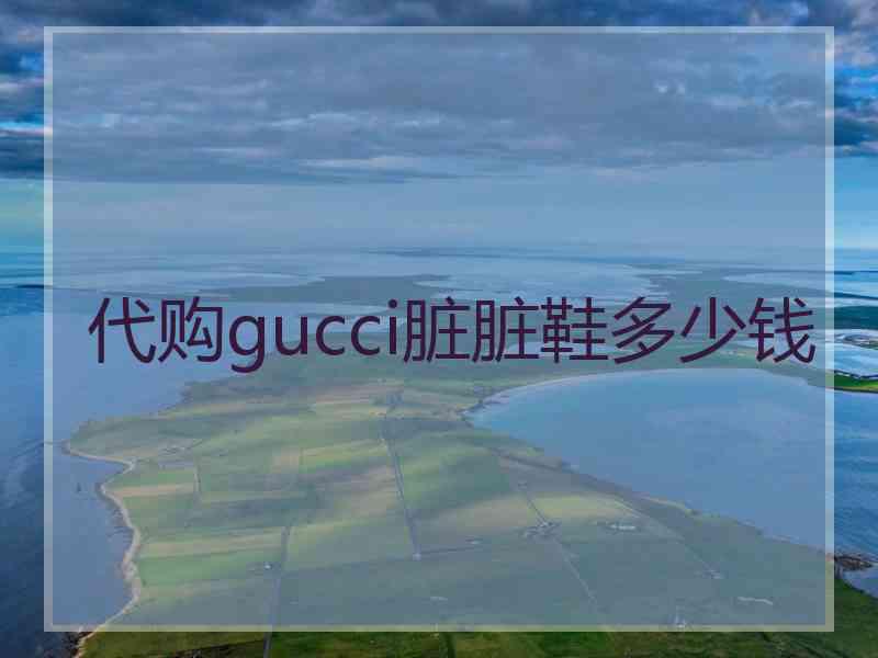 代购gucci脏脏鞋多少钱