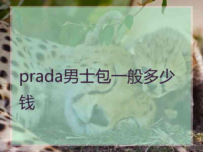 prada男士包一般多少钱